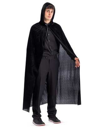 Carnival Toys Plášť s kapucí černý 130 cm