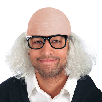 Carnival Toys Pleš s vlasy a brýlemi