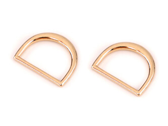 Polokroužek na textil a obuv šíře 20 mm plochý - 20 ks - 2 zlatá klasik