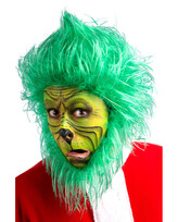 Carnival toys Zelená paruka s vousy Grinch