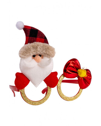 Carnival Toys Vánoční brýle se Santou a mašlí