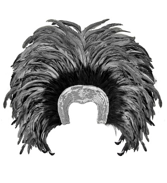 Widmann Brazilská čelenka z peří Rio stříbrná