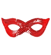 Widmann Škraboška červená flitrová