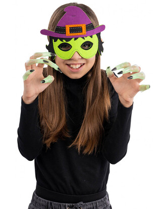 Carnival Toys Plstěná maska čarodějnice