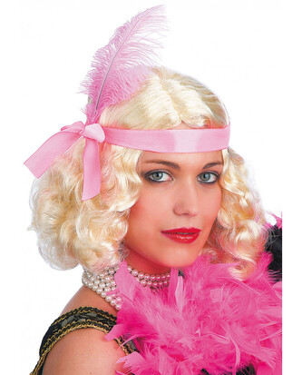 Carnival Toys Charlestonová paruka s čelenkou a peřím blond