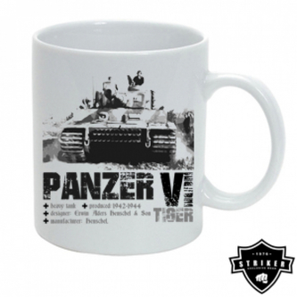 Hrnek Panzer VI Tiger - bílý-černý