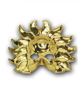 Carnival Toys Zlatá škraboška slunce