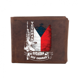 Kožená peněženka Striker Veterán - hnědá