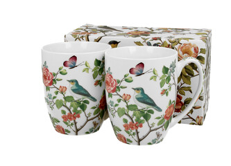 2 kubki PTAKI NA GAŁĘZI