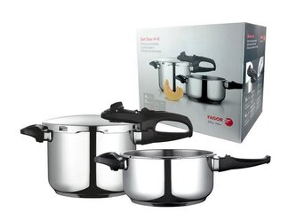 hrnec tlak. 4,0+6,0l, sada FAGOR DUO, rukojeť, IND., NR