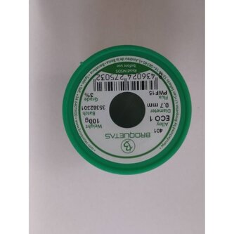 CÍN 0,7mm 100g Sn99,3Cu0,7 FLUX PW-15 PBFREE