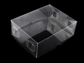 Plastová krabička s víkem - 10 ks - transparent