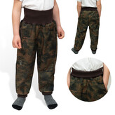 Rostoucí softshellové kalhoty Forest; Barva: hnědá; Velikost: 146