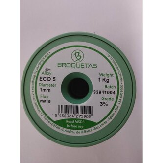 CÍN 1mm 1000g Sn99Cu0,7Ag0,3 FLUX PW-15 PBFREE