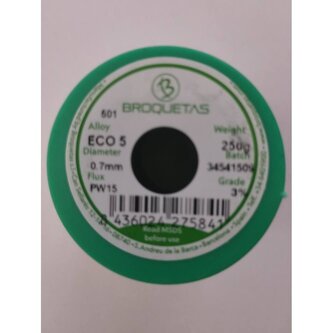 CÍN 0,7mm 250g Sn99Cu0,7Ag0,3 FLUX PW-15 PBFREE