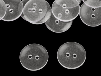 Knoflík mandlovací velikost 24" a 28" s praním do 95°C - 200 ks - 4 (28") transparent