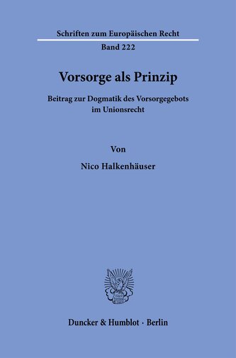 Vorsorge als Prinzip