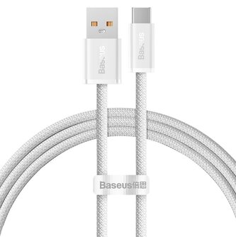 Baseus CALD000602 Dynamic Series Fast Charging Datový Kabel USB - USB-C 100W 1m White (Pošk. Balení)