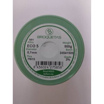 CÍN 0,7mm 500g Sn99Cu0,7Ag0,3 FLUX PW-15 PBFREE