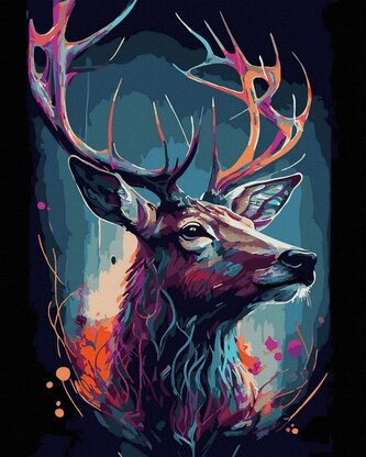 alowanie po numerach czarne płótno - Kolorowy...