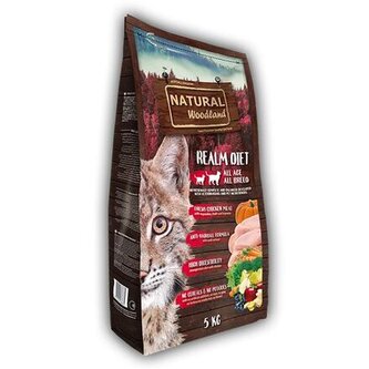 Natural Woodland Realm Diet Cat /kuře/ - 1,5 kg