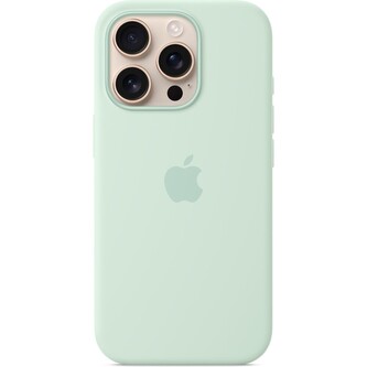 Apple silikonový kryt s MagSafe na iPhone 16 Pro akvamarínový