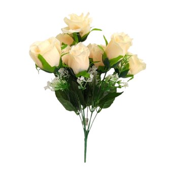 Kytice růže s přízdobou, sv. broskvová  JH046 sv. broskvová