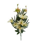 Kytice orchidej s palmovým listem, sv. žlutá  H373 sv. žlutá