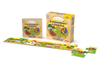 O kohoutkovi a slepičce - skládačka s pohádkou