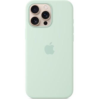 Apple silikonový kryt s MagSafe na iPhone 16 Pro Max akvamarínový