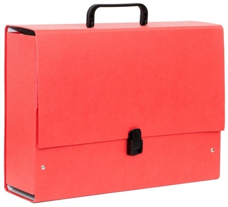Teczka z rączką B4 Jumbo Ecoline czerwona 35 x 25,5 x 10 cm, Tadeo