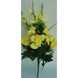 Kytice lilie, růže, gerbera zelená  H346 zelená