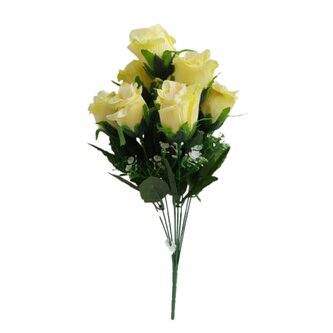 Kytice růže s přízdobou, žlutá  JH046 žlutá