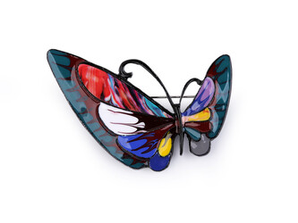Brož motýl - 1 ks - 3 multikolor