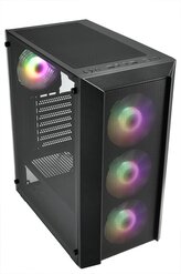 Fortron CMT218 Midi Tower Transpar. Černá