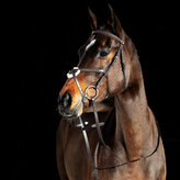 HORZE Uzdečka Prescott s mexickým nánosníkem Hnědá Cob