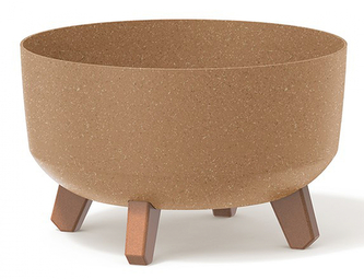 Žardinka GRACIA LOW ECO WOOD samozavlažovací plast d29x18cm