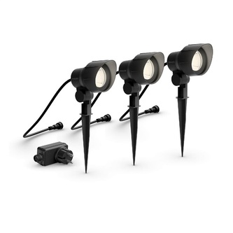 Venkovní zapichovací Low Voltage LED bodové svítidlo 3x6W 600lm 2700K 5+2+2m IP44 ND, černé Venkovní zapichovací Low Voltage LED bodové svítidlo 3x6W 600lm 2700K 5+2+2m IP44 ND, černé