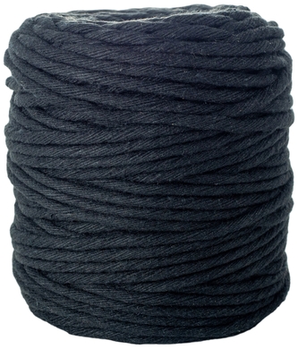 Sznurek bawełniany czarny 5mm x 100m do makramy SBK-14, Aliga