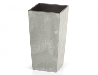 Obal na květník URBI SQUARE BETON 2v1 plastový 33x33x61cm