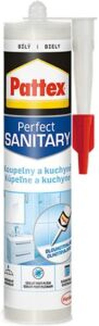 Pattex sanitární silikon bilý, 280 ml