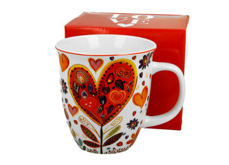 Kubek 650 ml KOLOROWE SERCA 4