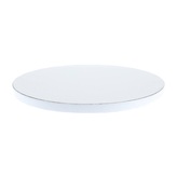 Pevný kulatý dortový podnos průměr 35 cm / tloušťka 12 mm - bílý