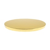 Pevný kulatý dortový podnos průměr 30 cm / tloušťka 12 mm - zlatý