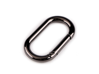 Karabina oválná průvlek 25 mm - 10 ks - 3 nikl černý