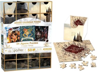 AQUARIUS Puzzle Adventní kalendář: Harry Potter 24x50 dílků