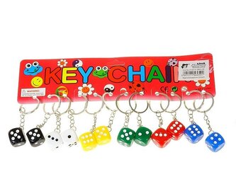 Brelok kostka do gry (12szt)
