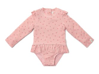 Plavky dlouhý rukáv Sunny Flowers Blush vel. 74/80