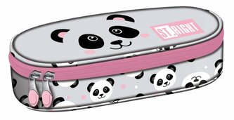 PROMO Piórnik saszetka usztywniona z wewnętrzną klapką STRIGHT PC-01 Grey PA