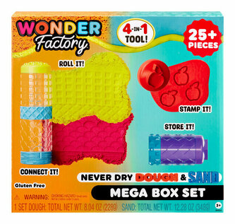 MGA Wonder Factory Never Dry Ciastolina & Piasek kinetyczny Mega Box Set 595298 p3